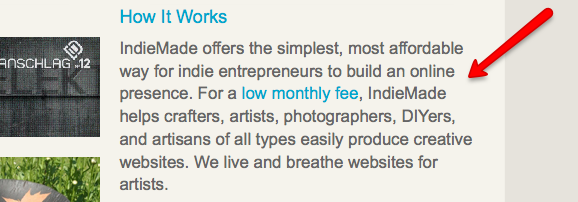 A brief description on your homepage helps the search engines
